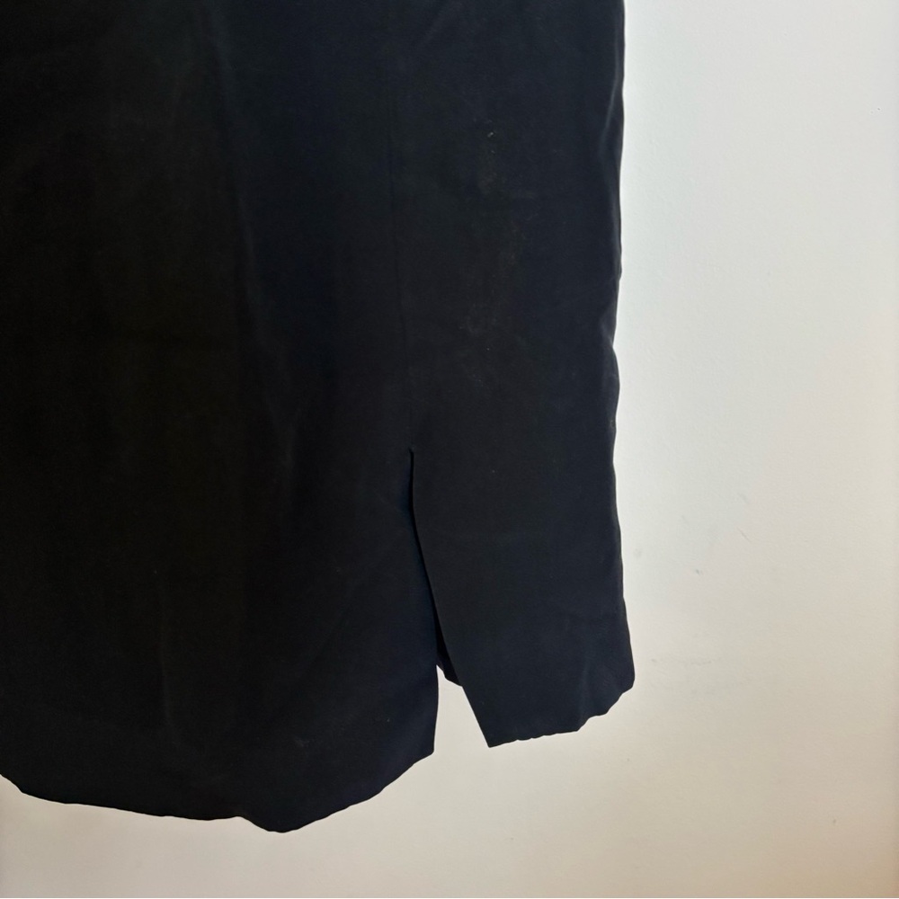 Vintage 100% silk Black Mini Dress - Picture 2 of 4